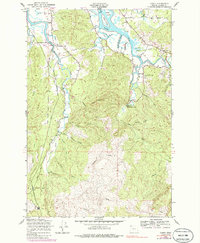preview thumbnail of historical topo map of Clatsop County, OR in 1949