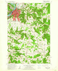 preview thumbnail of historical topo map of Oregon City, OR in 1961
