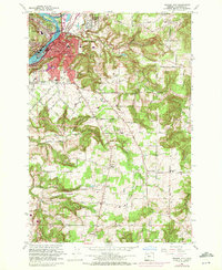 Download a high-resolution, GPS-compatible USGS topo map for Oregon City, OR (1972 edition)