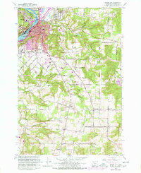 Download a high-resolution, GPS-compatible USGS topo map for Oregon City, OR (1977 edition)