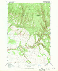 Download a high-resolution, GPS-compatible USGS topo map for Owens Butte, OR (1970 edition)