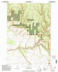 Download a high-resolution, GPS-compatible USGS topo map for Owens Butte, OR (1998 edition)