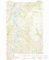 preview thumbnail of historical topo map of Baker County, OR in 1987