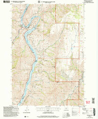 preview thumbnail of historical topo map of Baker County, OR in 2004