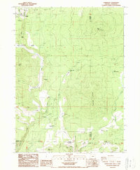 Download a high-resolution, GPS-compatible USGS topo map for Parker Mtn, OR (1988 edition)