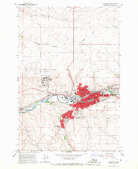 Download a high-resolution, GPS-compatible USGS topo map for Pendleton, OR (1967 edition)
