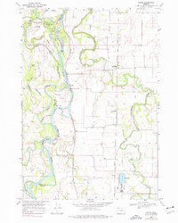 Download a high-resolution, GPS-compatible USGS topo map for Peoria, OR (1977 edition)