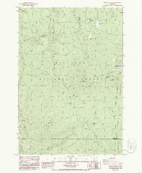Download a high-resolution, GPS-compatible USGS topo map for Pinhead Buttes, OR (1986 edition)