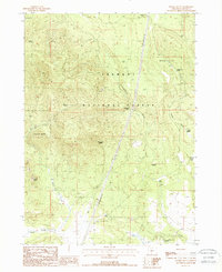 Download a high-resolution, GPS-compatible USGS topo map for Ponina Butte, OR (1988 edition)
