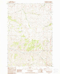 Download a high-resolution, GPS-compatible USGS topo map for Porcupine Butte, OR (1988 edition)