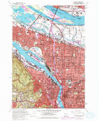 Download a high-resolution, GPS-compatible USGS topo map for Portland, OR (1978 edition)