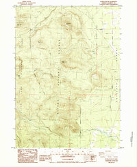 Download a high-resolution, GPS-compatible USGS topo map for Pothole Butte, OR (1985 edition)