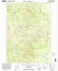 Download a high-resolution, GPS-compatible USGS topo map for Pothole Butte, OR (2002 edition)