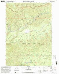 Download a high-resolution, GPS-compatible USGS topo map for Potter Mountain, OR (2000 edition)
