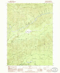 Download a high-resolution, GPS-compatible USGS topo map for Potter Mtn, OR (1986 edition)