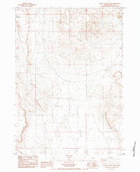Download a high-resolution, GPS-compatible USGS topo map for Poverty Basin North, OR (1984 edition)