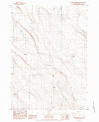 Download a high-resolution, GPS-compatible USGS topo map for Poverty Basin South, OR (1984 edition)