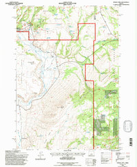 Download a high-resolution, GPS-compatible USGS topo map for Powell Mtn, OR (1997 edition)