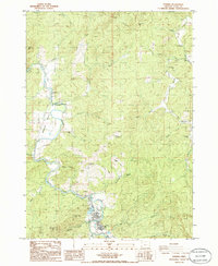 Download a high-resolution, GPS-compatible USGS topo map for Powers, OR (1986 edition)