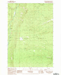 Download a high-resolution, GPS-compatible USGS topo map for Prairie Farm Spring, OR (1988 edition)