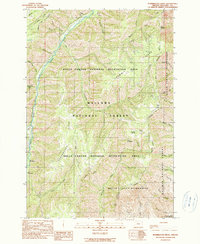 Download a high-resolution, GPS-compatible USGS topo map for Puderbaugh Ridge, OR (1990 edition)