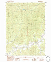 Download a high-resolution, GPS-compatible USGS topo map for Quines Creek, OR (1986 edition)