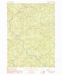 preview thumbnail of historical topo map of Douglas County, OR in 1990