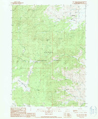 Download a high-resolution, GPS-compatible USGS topo map for Rail Creek Butte, OR (1990 edition)