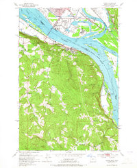 Download a high-resolution, GPS-compatible USGS topo map for Rainier, OR (1965 edition)
