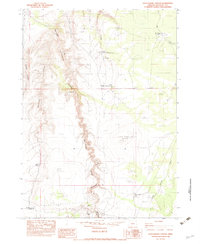 Download a high-resolution, GPS-compatible USGS topo map for Rattlesnake Canyon, OR (1983 edition)