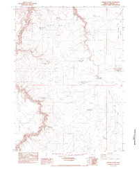 preview thumbnail of historical topo map of Malheur County, OR in 1982