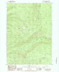 Download a high-resolution, GPS-compatible USGS topo map for Red Blanket Mountain, OR (1985 edition)