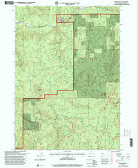 Download a high-resolution, GPS-compatible USGS topo map for Red Butte, OR (2000 edition)