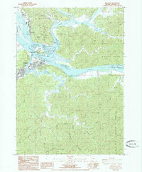 Download a high-resolution, GPS-compatible USGS topo map for Reedsport, OR (1985 edition)
