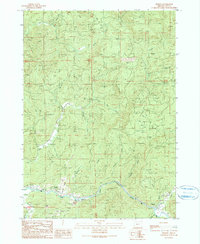 Download a high-resolution, GPS-compatible USGS topo map for Remote, OR (1990 edition)