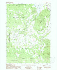 Download a high-resolution, GPS-compatible USGS topo map for Riverbed Butte Spring, OR (1988 edition)