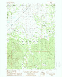 Download a high-resolution, GPS-compatible USGS topo map for Riverbed Butte, OR (1988 edition)