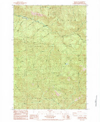 preview thumbnail of historical topo map of Tillamook County, OR in 1984