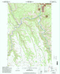 Download a high-resolution, GPS-compatible USGS topo map for Rondowa, OR (1998 edition)
