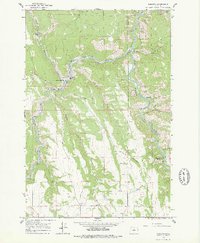 Download a high-resolution, GPS-compatible USGS topo map for Rondowa, OR (1978 edition)