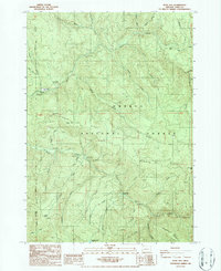 preview thumbnail of historical topo map of Lane County, OR in 1986