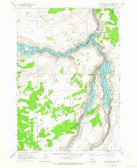 Download a high-resolution, GPS-compatible USGS topo map for Round Butte Dam, OR (1964 edition)