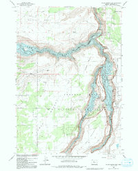 Download a high-resolution, GPS-compatible USGS topo map for Round Butte Dam, OR (1992 edition)