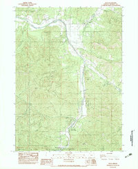 Download a high-resolution, GPS-compatible USGS topo map for Ruch, OR (1983 edition)