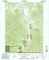 Download a high-resolution, GPS-compatible USGS topo map for Ruch, OR (1998 edition)