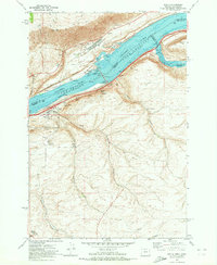Download a high-resolution, GPS-compatible USGS topo map for Rufus, OR (1973 edition)