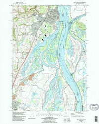Download a high-resolution, GPS-compatible USGS topo map for Saint Helens, OR (1995 edition)