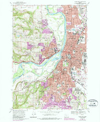 preview thumbnail of historical topo map of Marion County, OR in 1969