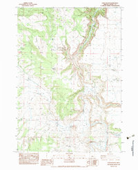 Download a high-resolution, GPS-compatible USGS topo map for Sand Hollow, OR (1983 edition)