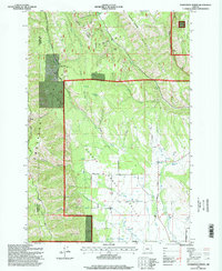 Download a high-resolution, GPS-compatible USGS topo map for Sanderson Spring, OR (1998 edition)